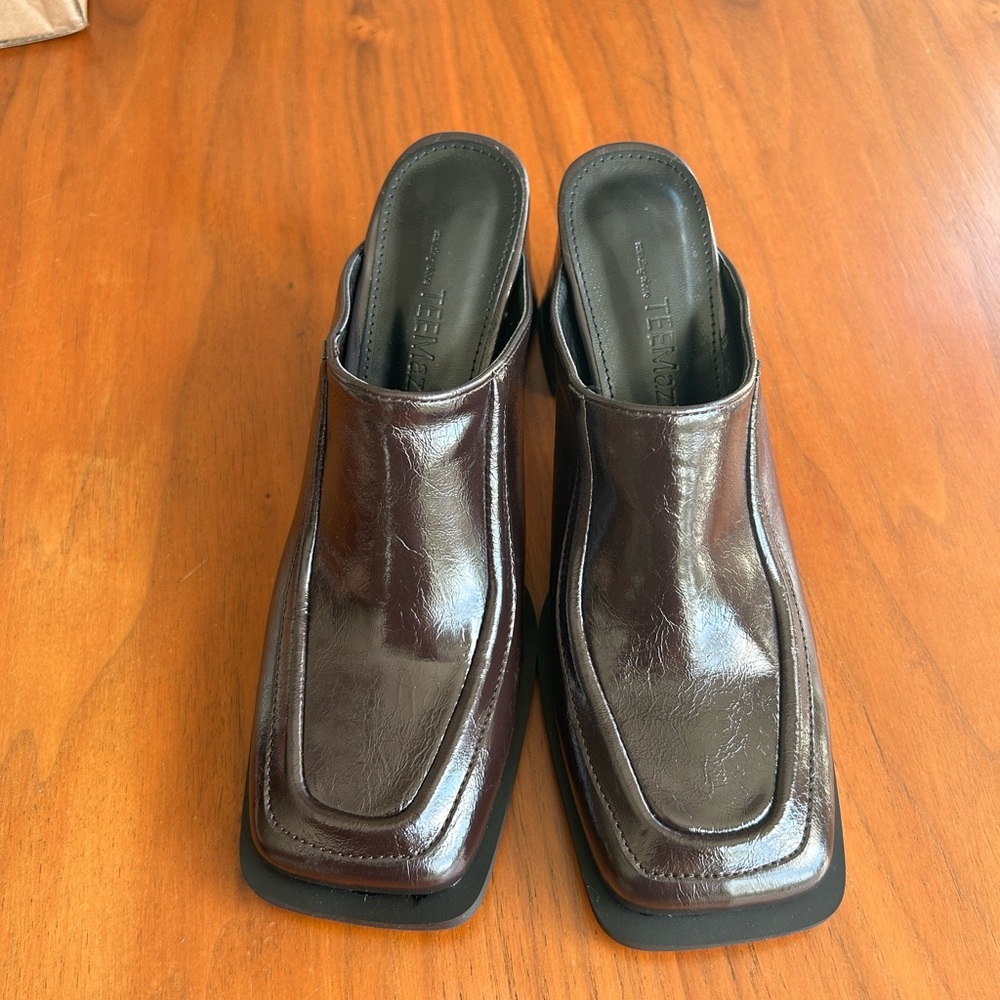 Patent Leather Mules